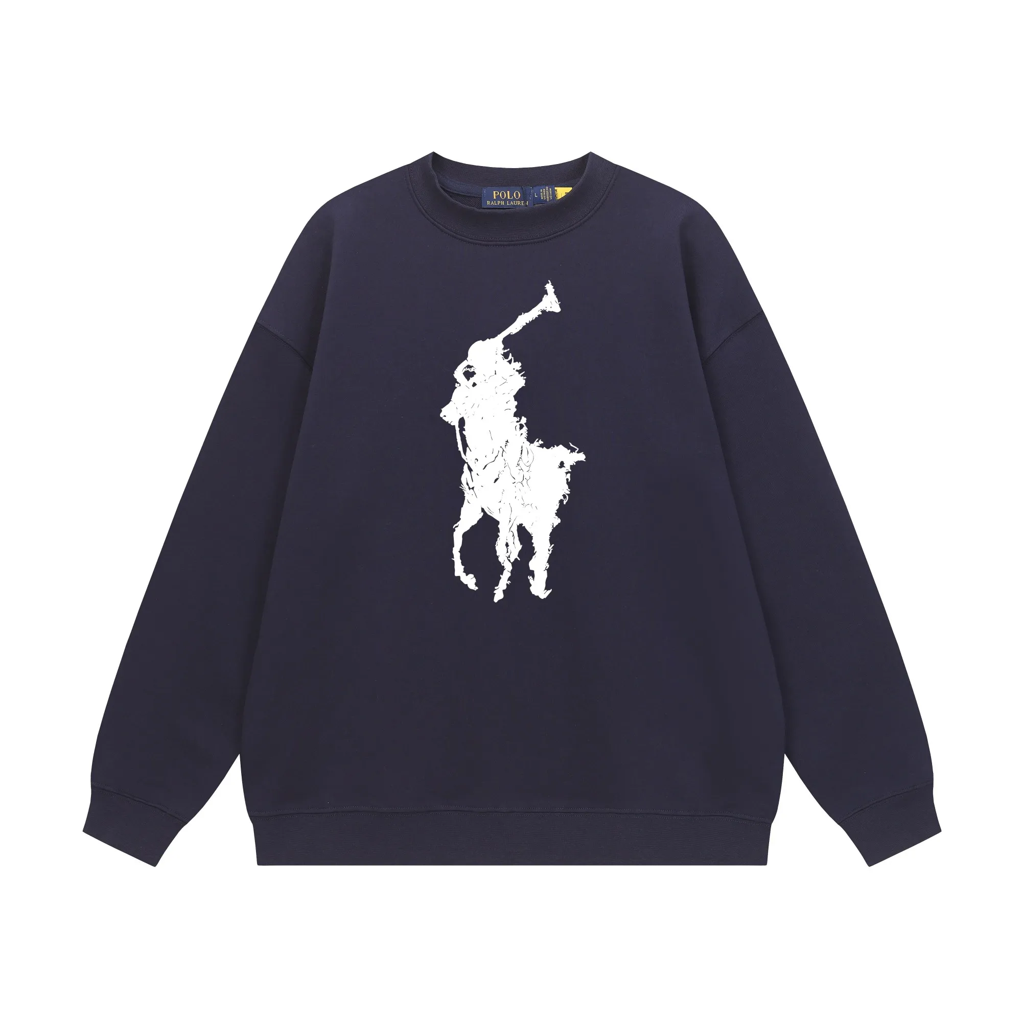 P200 Long-term stock] RalphLauren/Ralph Lauren 2025 autumn and winter new bear letter print 420g heavy large terry sweatshirt Ralph Lauren's age-reducing item, the coat fabric is made of 85% cotton ➕15% polyester, which not only retains the softness, comfort and breathability of cotton, but also adds the wear resistance and wrinkle resistance of polyester fiber, making the clothes more durable and easy to care for. Even in slightly cooler weather, you won't feel stuffy when wearing it. This kind of fabric has a natural crisp feel and is not easy to pill or deform. The bear on the chest is printed with English letters. It is full of color, full of three-dimensionality, and lifelike, adding a bit of liveliness and interest to the whole sweatshirt. There is no pressure to dress, regardless of age or gender. Complete accessories! Color: black, white, navy blue, light floral gray Size: M-L-XL-XXL